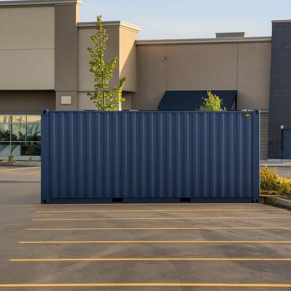commercial storage containers typically start at around $150 per month for rental